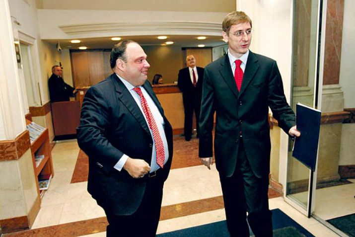 Erős János egykori főnökével, Gyurcsány Ferenccel Fotó: nol.hu