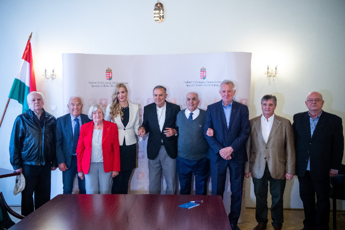A Nemzet Sportolói május 20-án találkoztak és egyhangú döntést hoztak: Jónyer Istvánt választották maguk közé tizenkettedik tagnak. Fotó: MTI/Balogh Zoltán