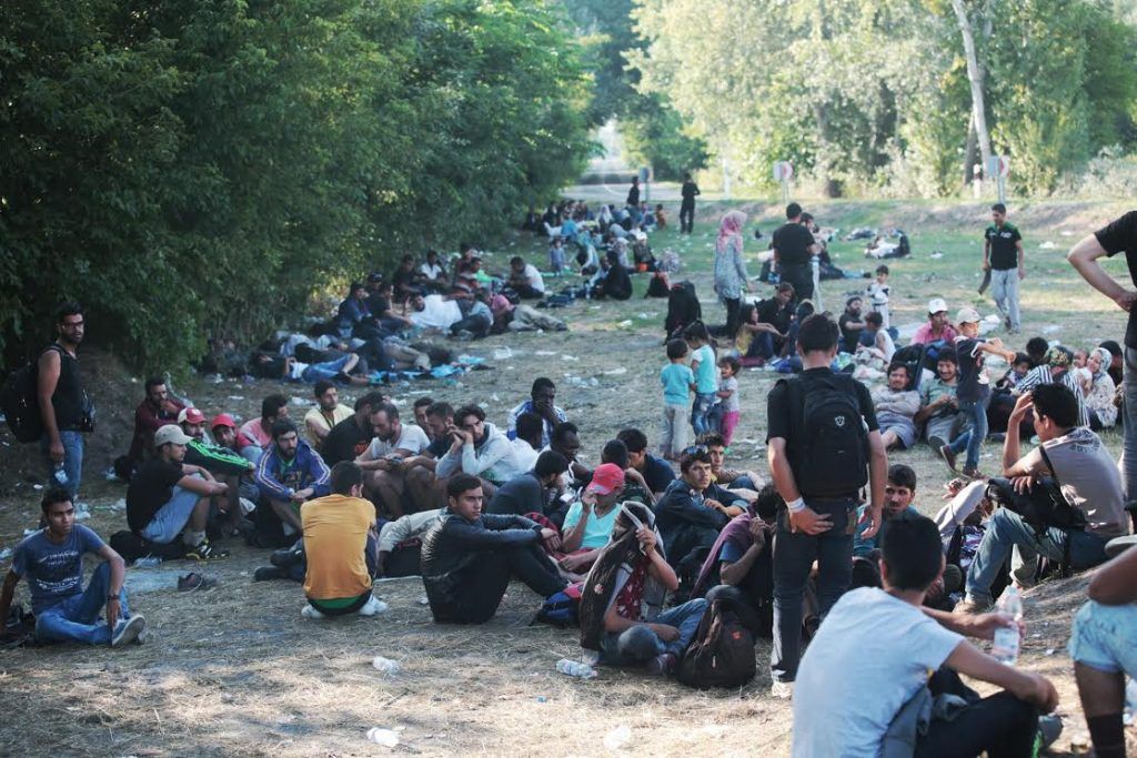 Ásotthalmot ellepték tavaly a migránsok (fotó: alfahir.hu)