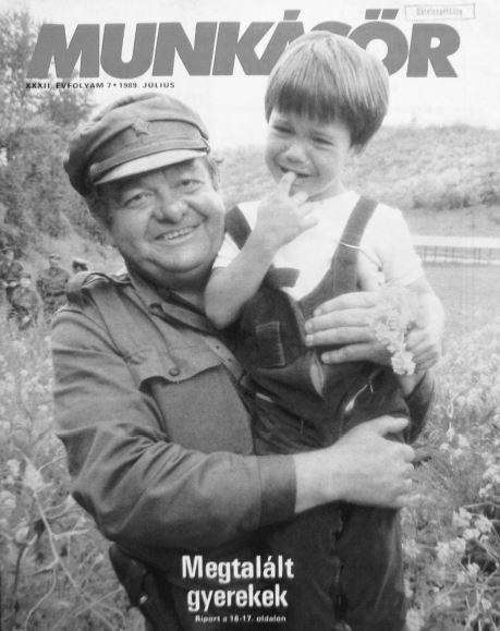 A hős és a megtalált kisgyerek. Bevált reklám a rendszerváltás előtt és után is... / Fotó: Mek.oszk.hu