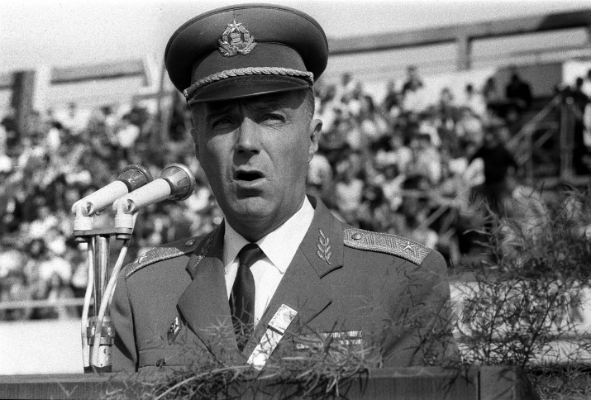 Borbás Máté az III. Karhatalmi Ezred parancsnoka volt, közvetlenül Uszta Gyulának alárendelve. Fotó: MTI - Pálfai Gábor
