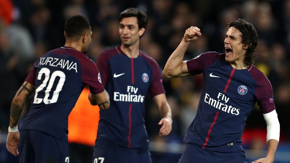 Cavani (jobbra) ünnepel / Fotó: BBC.co.uk