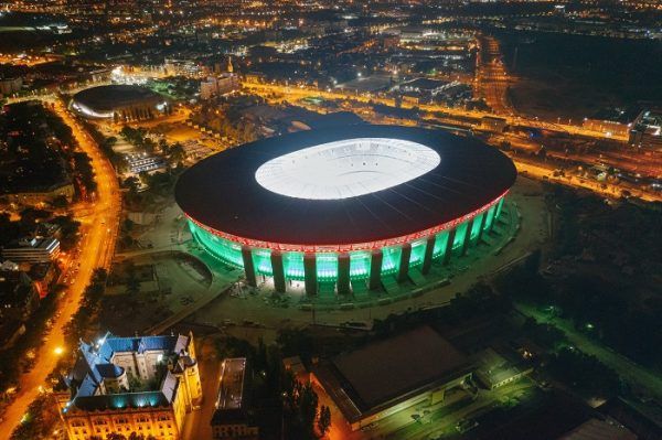 A Puskás Aréna immáron nem csupán egy impozáns sportlétesítmény, de a csodálatos magyar válogatott otthona is, ahol reményeink szerint sok szép sikert láthatunk majd a jövőben. <br /> Fotó: MTI/KKBK