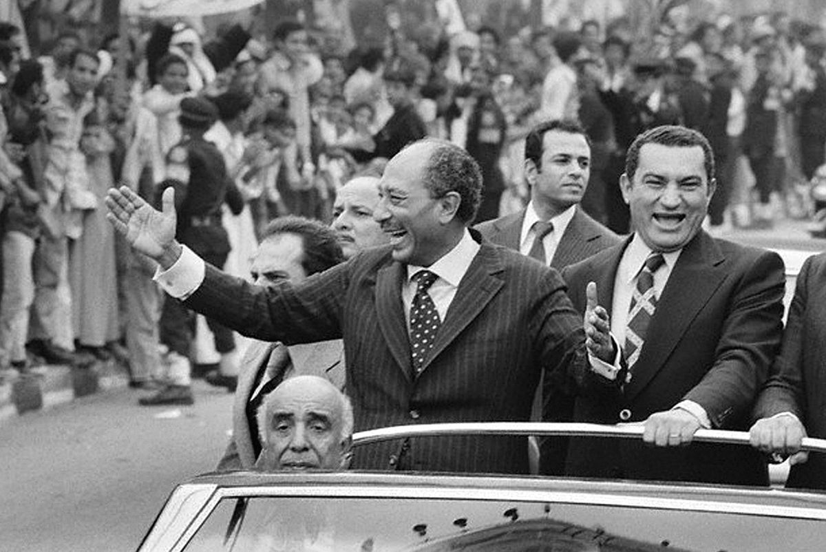 Szadat és Mubarak / Fotó: Wikipedia