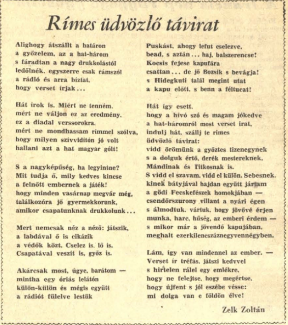 Rémes vagy rímes köszöntő? / Forrás: Arcanum.hu