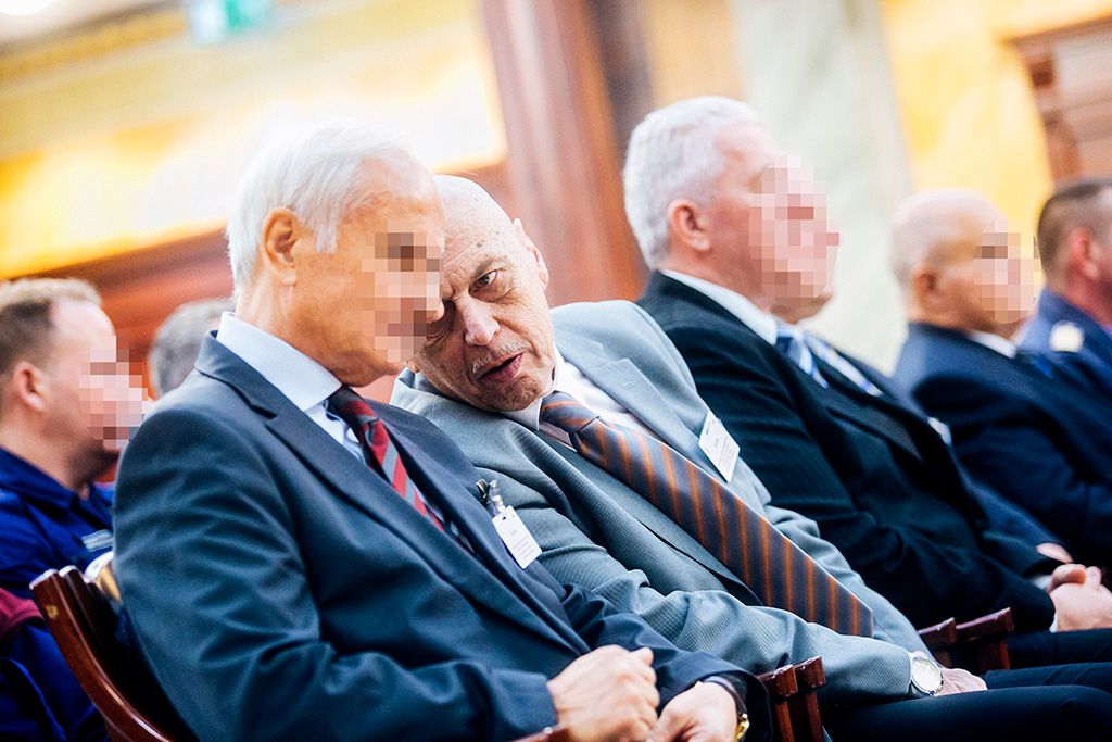 Budapest, 2016. november 7. Gergényi Péter volt budapesti főkapitány, másodrendű vádlott a 2006-os eseményekkel kapcsolatban, elöljárói intézkedés elmulasztása miatt megvádolt rendőri vezetők tárgyalásán a Fővárosi Ítélőtáblán 2016. november 7-én. Fotó: Horváth Péter Gyula