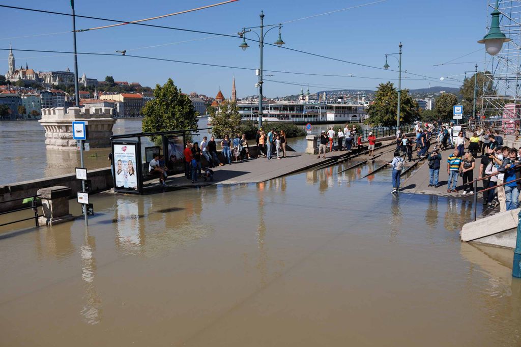 20240921 -- Tetőzik a Duna áradása Budapesten // fotó: Hatlaczki Balázs