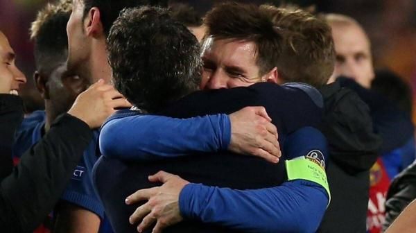 Háttal Luis Enrique /Fotó: Totelcamp.blog.hu