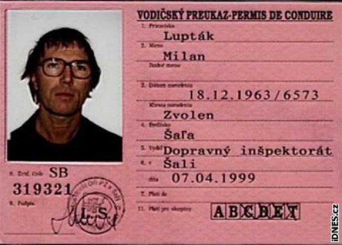 Az ezerarcú bűnöző, Jozef Rohác Csehországban Milan Lupták néven is bújkált Fotó: oidnes.cz