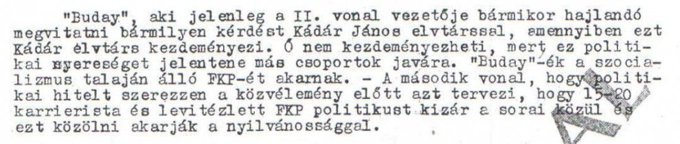 Ajánlat Kádár felé / Forrás: ABTL