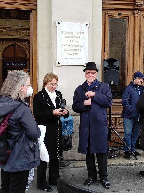 Haraszti Katalin és Szalay Gyula a megemlékezés szervezői. Fotó: Kovács Attila