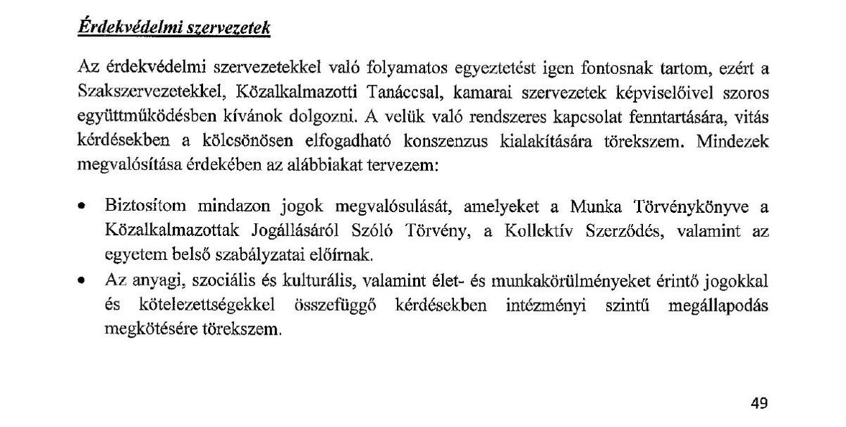 Barkai László pályázatának 49. oldala...