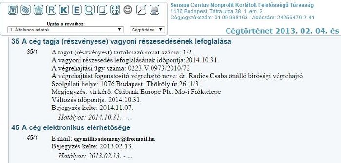 A Citibank rendelte el Juhász üzletrészének lefoglalását. A vagyoni részesedés ugyanakkor már egy fabatkát sem ér.