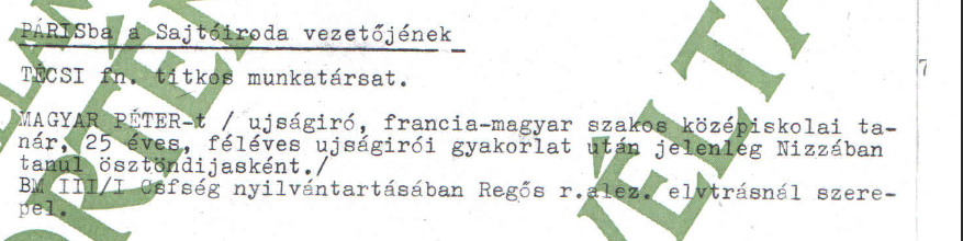Técsi és Magyar Péter / Forrás: ÁBTL