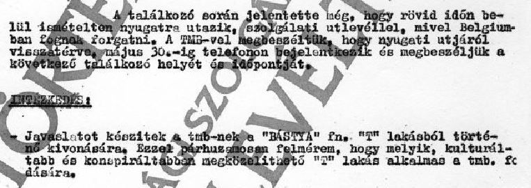 Belgiumba utazott / Forrás: ÁBTL