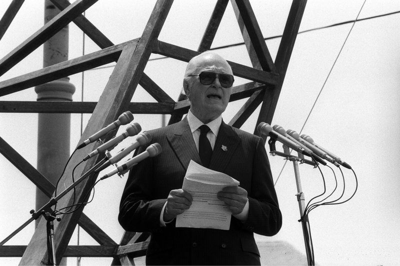 Király Béla Nagy Imréék újratemetésén / Fotó: MTI