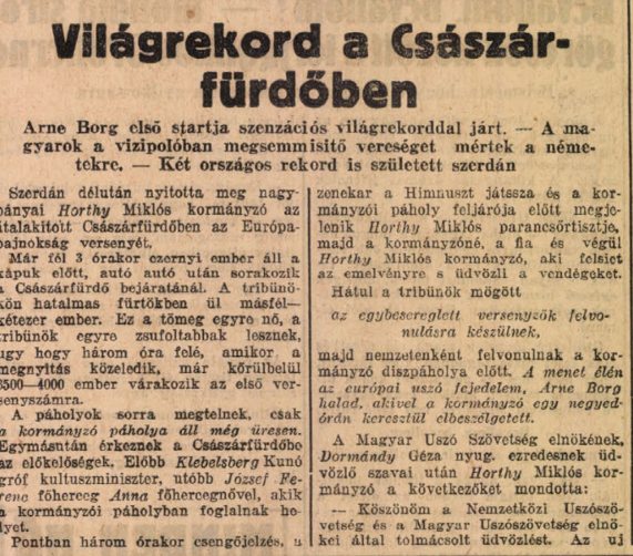 Az első nap / Forrás: Arcanum.hu