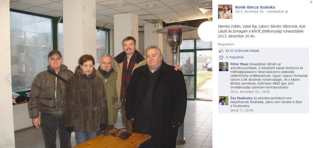 Egy beszédes fotó a Dávid Ibolya jobbkezeként ismertté vált Kerék-Bárczy Szabolcs oldaláról, aki Kerék-Bárczy büszkén vállalja a kémügyben elítélt Laborc Sándor és a vele együtt Portik Tamással kvaterkázó Glemba Zoltán barátságát.