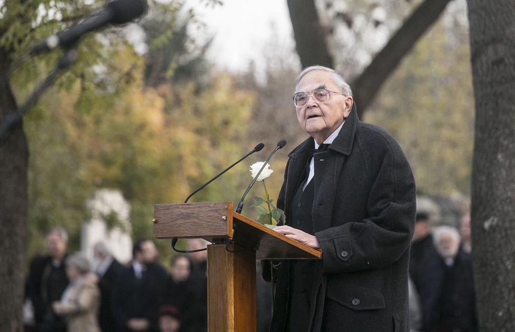 Mécs Imre Göncz Árpád temetésén
