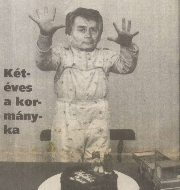 A halálos beteg Antall József lejáratása a Kurírban (1992)