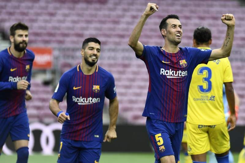 Busquets ünnepel / Fotó: BBC.co.uk