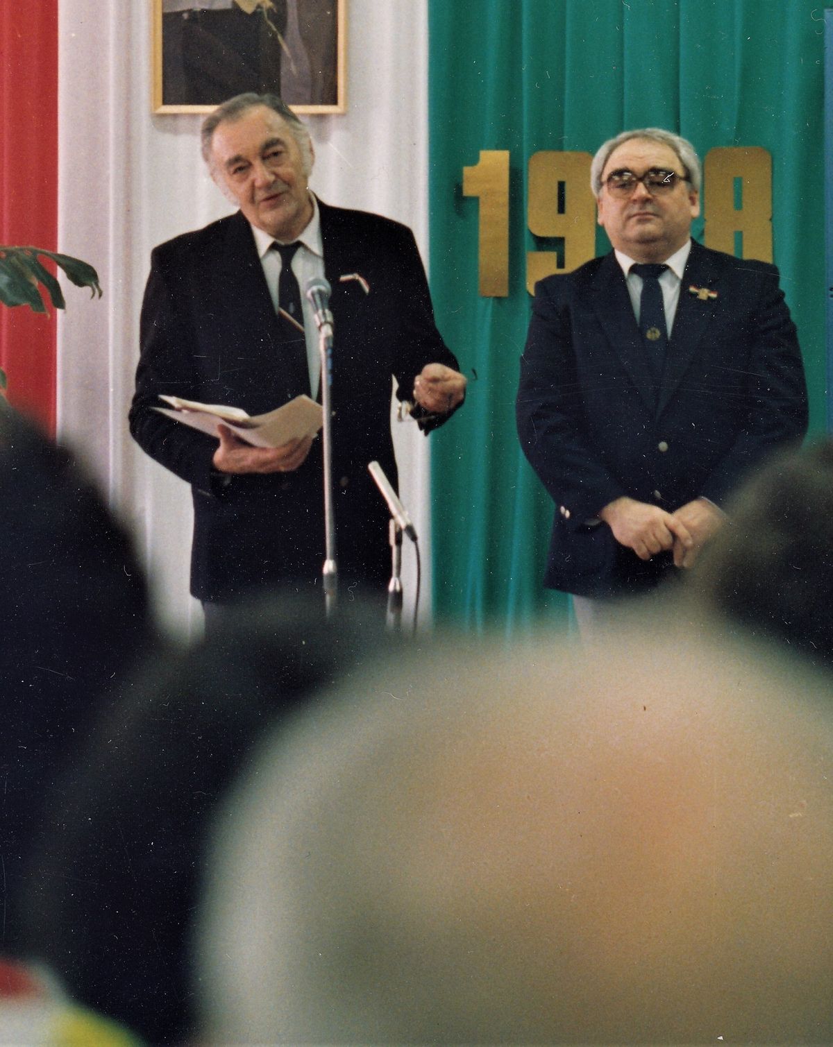 Sinkovits Imre egy 1988-as, március 15-ei ünnepségen / Forrás: EP