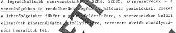 Veszélyes környezetvédők /in: Állambiztonsági játszmák
