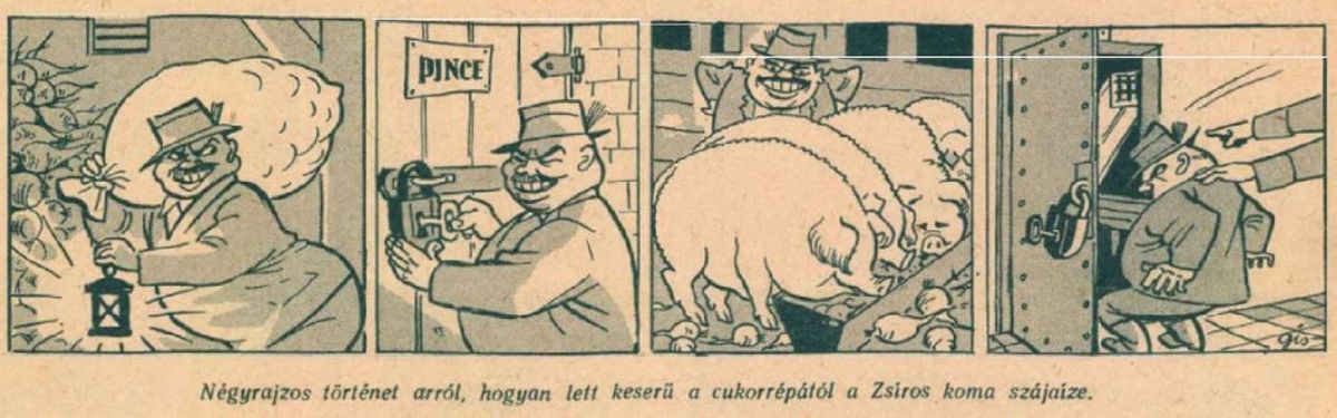 Karikatúra a Ludas Matyiból / Forrás: Arcanum.hu