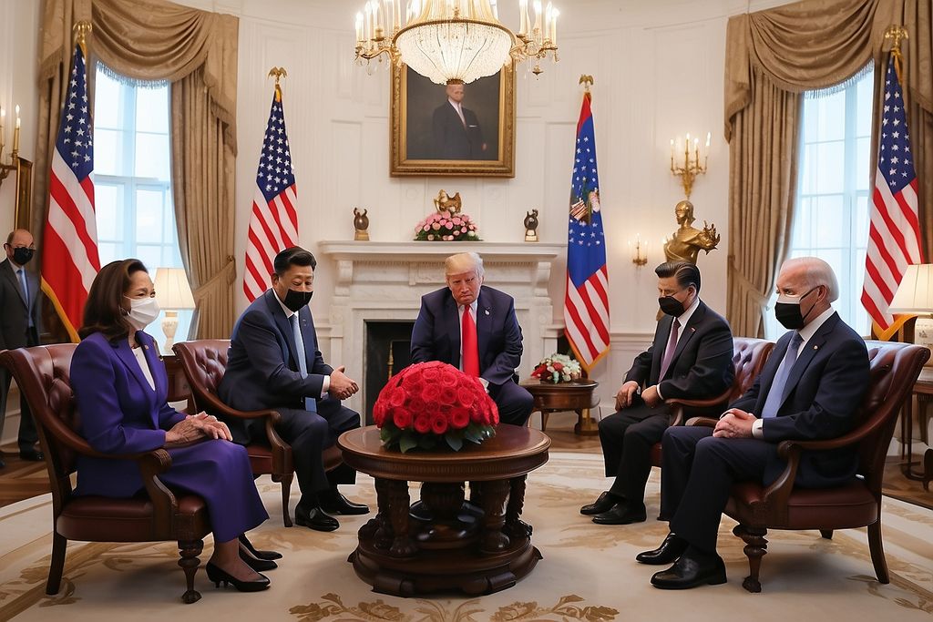 Trump, Putyin, Kamala, Biden, Hszi Csin-ping 6