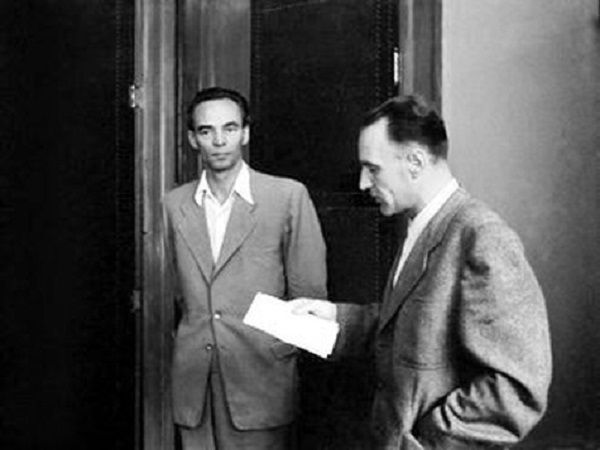 Kommunisták egymás között: Rajk és Kádár Fotó: MTI archívum