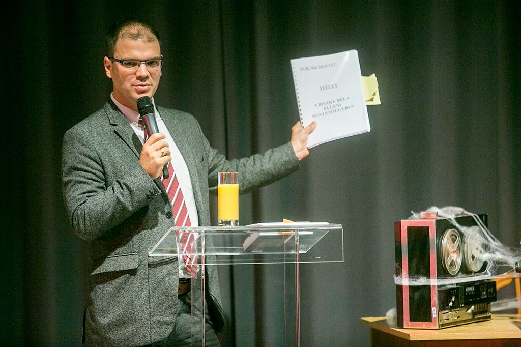Máthé Áron a Modellváltás című történelmi fesztiválunkon / Fotó: Horváth Péter Gyula
