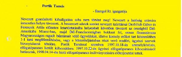 Portik bujkálása