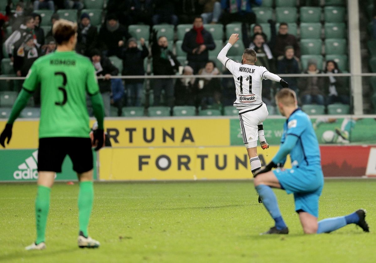 Gólt ünnepel az utolsó lengyel mérkőzésén / Fotó: Legia.com