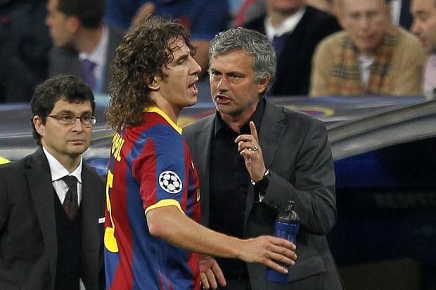 Puyol és Mourinho / Fotó: Marca.com