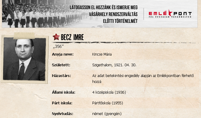 Tanult ember: pártfőiskola, német gyengén / Forrás: Szigoruantitkos.hu