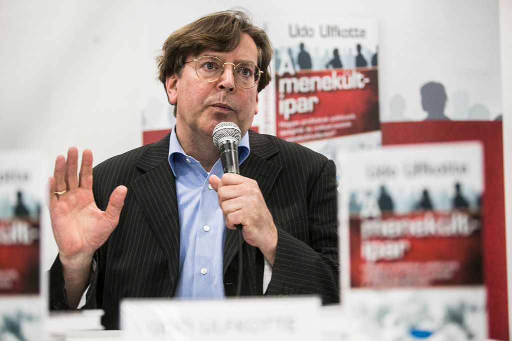 Udo Ulfkotte A Menekült ipar könyv szerzője 2016.04.22. Fotó: Horváth Péter Gyula