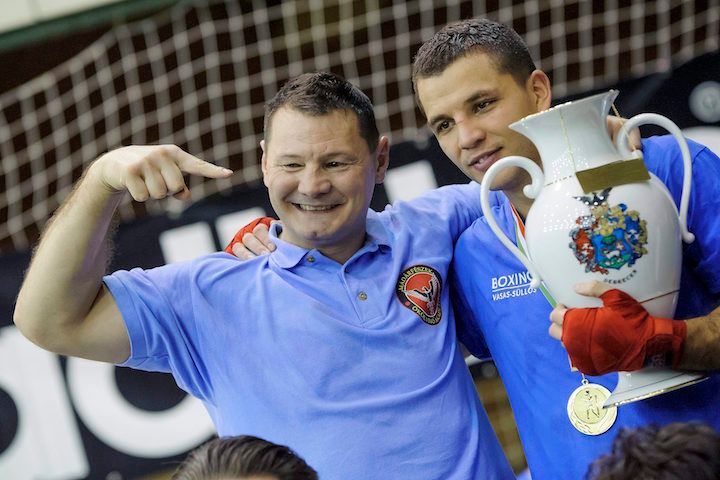 Erdei Zsolt és tanítványa, Bacskai Balázs /Fotó: MTI