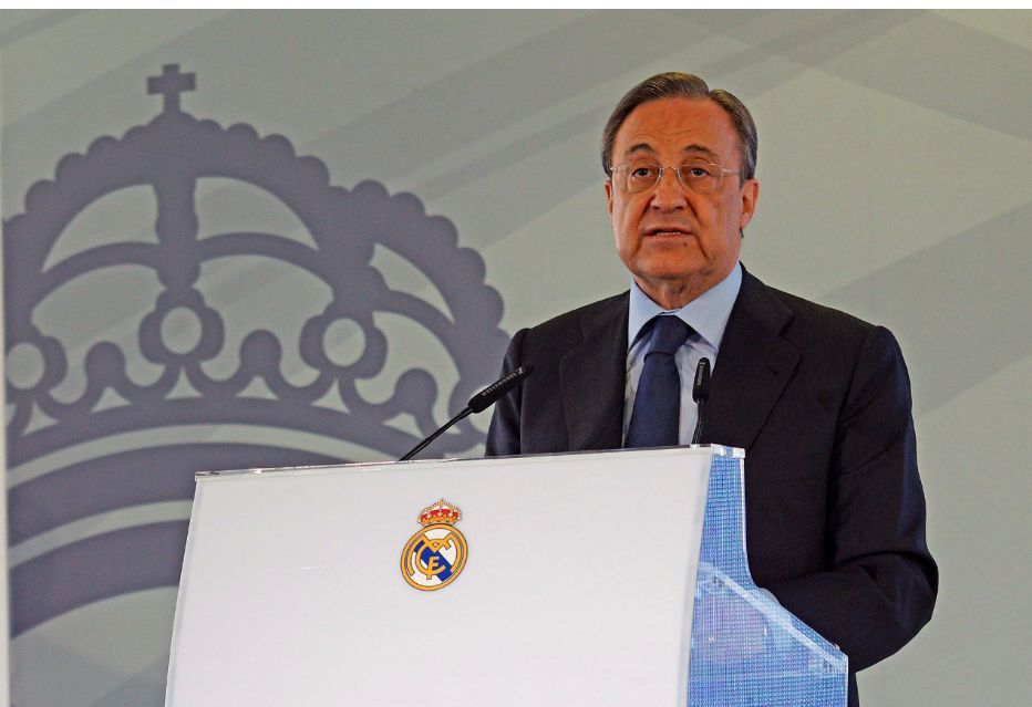 Florentino Pérez, a Real Madrid és a Szuperliga elnöke. Fotó: MTI