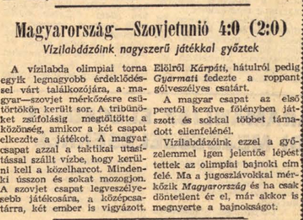 Kerülték a közelharcot... Mi lett volna, ha nem kerülik? (Népszava) / Forrás: Arcanum.hu
