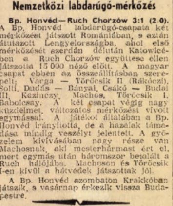 Korabeli cikk / Forrás: Arcanum.hu