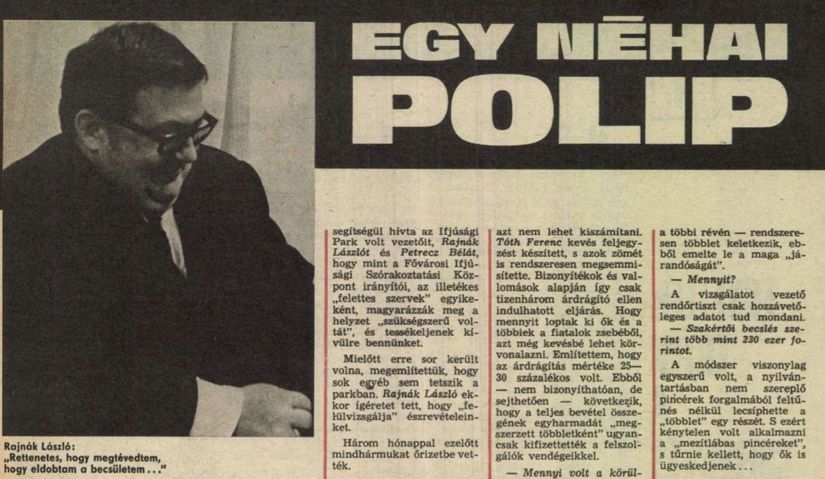 Ekkor és ott (Magyar Ifjúság) már le lehetett járatni / Forrás: MI, Arc.