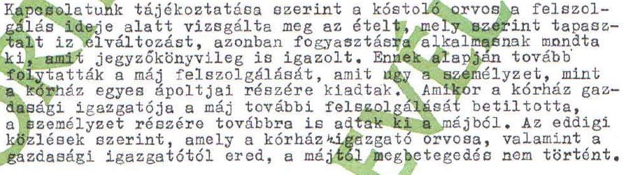 Bár érezte, hogy romlott, azért csak kiadták / Forrás: ÁBTL
