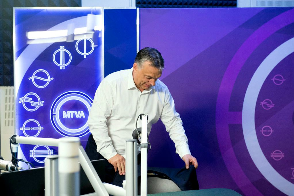 Orbán Viktor miniszterelnök szerint Brüsszelnek meg kell hallania az emberek hangját. Fotó: MTI/Koszticsák Szilárd