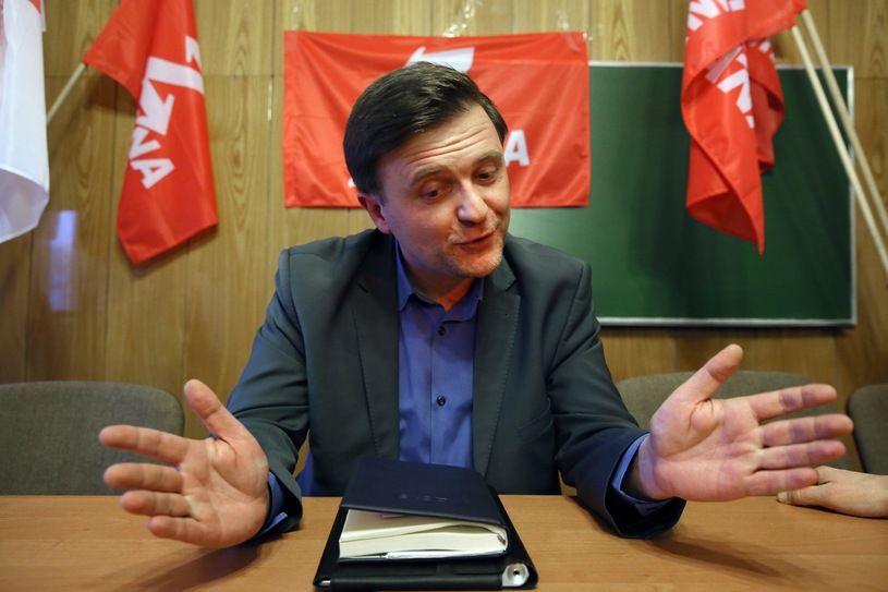 A kémkedésért letartóztatott Mateusz Piskorski/Fotó: Tomasz Gzell /PAP