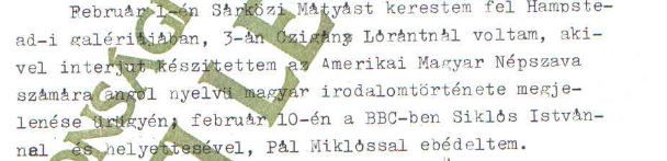 Kutasi Kovács egyik beszámolója / Forrás: ÁBTL