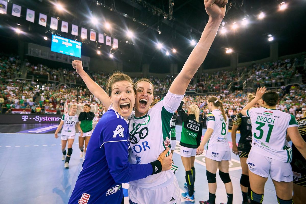Győri öröm / Fotó: EHF/Facebook