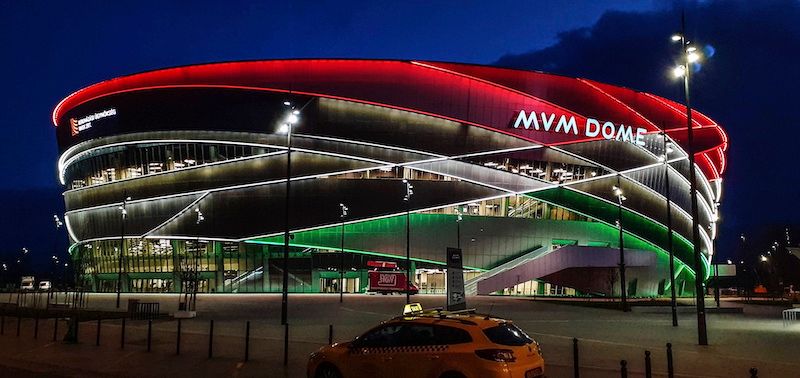 A csodálatos MVM DOME Aréna méltó helyszíne lesz a 2022-es férfi kézilabda Európa-bajnokságnak és nagyszerű otthona a magyar válogatottnak.<br /> MTVA/Bizományosi: Róka László<br />