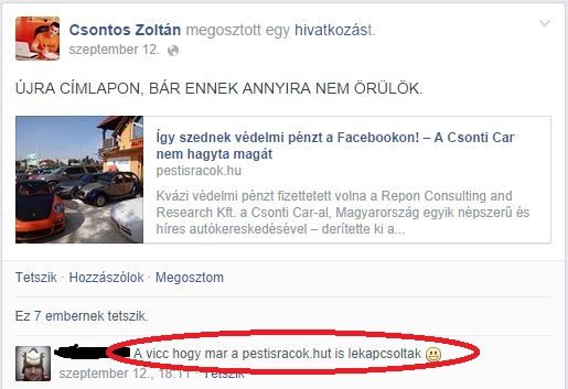 Hozzászólások tucatjai bizonyítják, hogy valakik a mi oldalunkat is letiltatták.