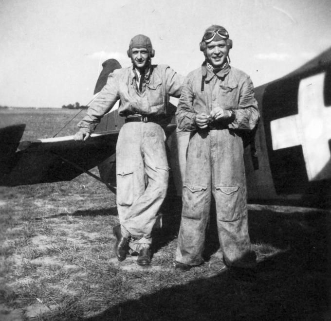 1943. A Magyar Királyi Honvéd Légierő Fiat Cr-32 típusú vadászgépe / Fotó: Fortepan.hu, adományozó: Vargha Zsuzsa