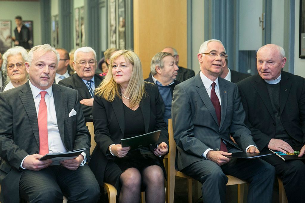 Hernádi Zsolt Schmidt Mária Balog Zoltán Hernádi Kozma Imre atya Petőfi-Díj átadása 2016.12.05. Fotó: Horváth Péter Gyula